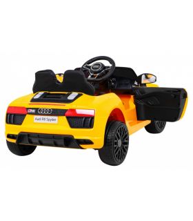 Voiture électrique 12v AudiR8 Spyder Jaune - Pack Luxe