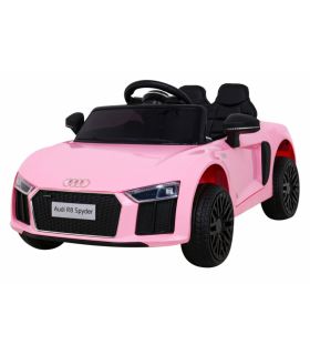 Voiture électrique 12V Audi R8 Spyder Rose - Pack Luxe