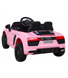 Voiture électrique 12V Audi R8 Spyder Rose - Pack Luxe