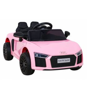 Voiture électrique 12V Audi R8 Spyder Rose - Pack Luxe