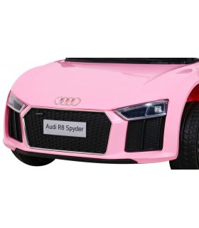 Voiture électrique 12V Audi R8 Spyder Rose - Pack Luxe