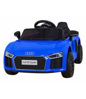 Voiture électrique 12V Audi R8 Spyder Bleu - Pack Luxe