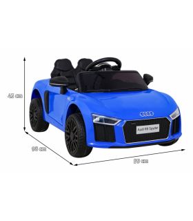 Voiture électrique 12V Audi R8 Spyder Bleu - Pack Luxe