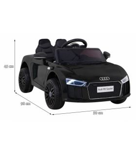 Voiture électrique 12V Audi R8 Spyder Noire - Pack Luxe
