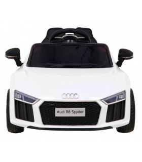 Voiture électrique 12V AudiR8 Spyder Blanche - Pack Luxe
