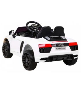 Voiture électrique 12V AudiR8 Spyder Blanche - Pack Luxe
