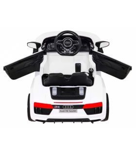 Voiture électrique 12V AudiR8 Spyder Blanche - Pack Luxe