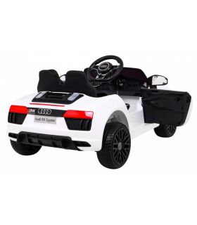 Voiture électrique 12V AudiR8 Spyder Blanche - Pack Luxe