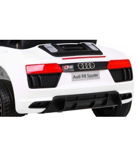 Voiture électrique 12V AudiR8 Spyder Blanche - Pack Luxe