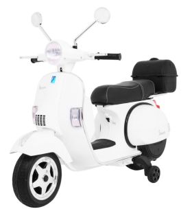 Scooter electrique enfant VESPA Blanc - Pack Luxe