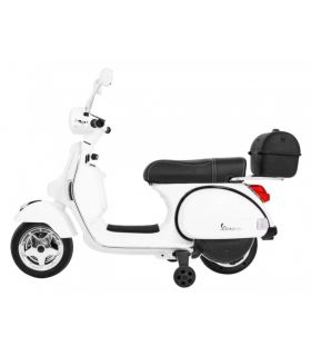 Scooter electrique enfant VESPA Blanc - Pack Luxe