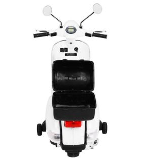 Scooter electrique enfant VESPA Blanc - Pack Luxe