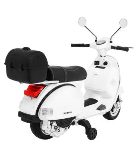 Scooter electrique enfant VESPA Blanc - Pack Luxe