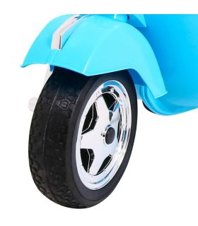 Scooter electrique 12V VESPA Bleu - Pack Luxe