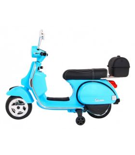 Scooter electrique 12V VESPA Bleu - Pack Luxe
