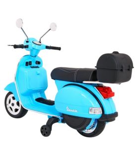 Scooter electrique 12V VESPA Bleu - Pack Luxe