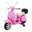 Scooter electrique 12V VESPA Rose - Pack Luxe