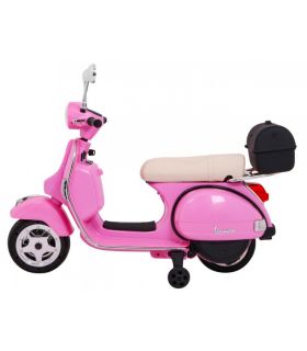 Scooter electrique 12V VESPA Rose - Pack Luxe
