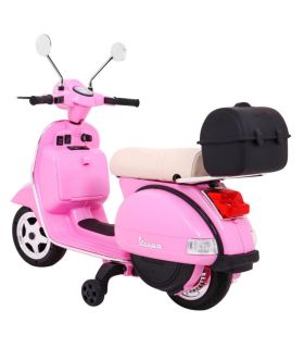 Scooter electrique 12V VESPA Rose - Pack Luxe
