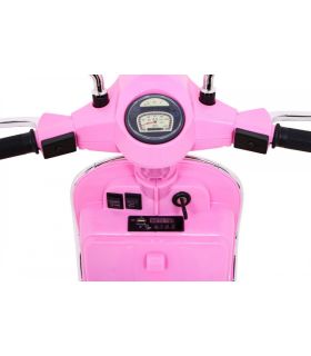 Scooter electrique 12V VESPA Rose - Pack Luxe