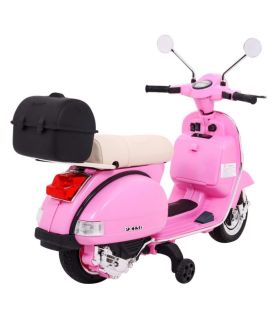 Scooter electrique 12V VESPA Rose - Pack Luxe