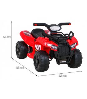 Quad électrique 6V Storm Rouge