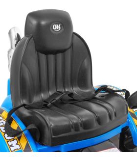 Tracteur Pelleteuse Kingdom 12 Volts Bleu