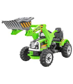 Tracteur Pelleteuse Kingdom 12 Volts Vert