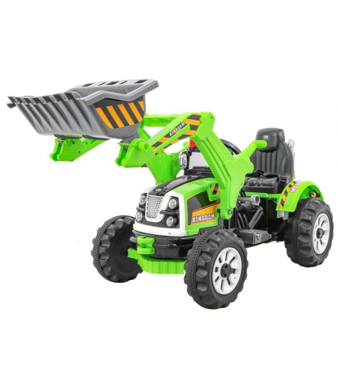 Tracteur Pelleteuse Kingdom 12 Volts Vert