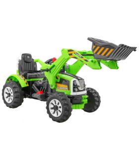 Tracteur Pelleteuse Kingdom 12 Volts Vert