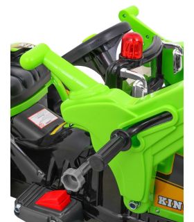 Tracteur Pelleteuse Kingdom 12 Volts Vert