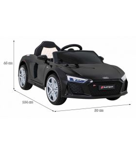Voiture électrique 12v AudiR8 Lift Noire - Pack Luxe