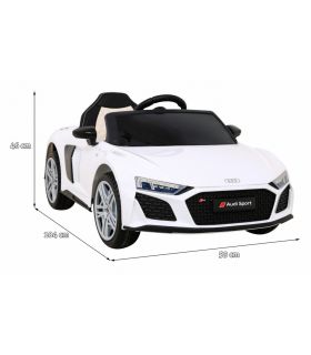 Voiture électrique 12v AudiR8 Lift Blanche - Pack Luxe