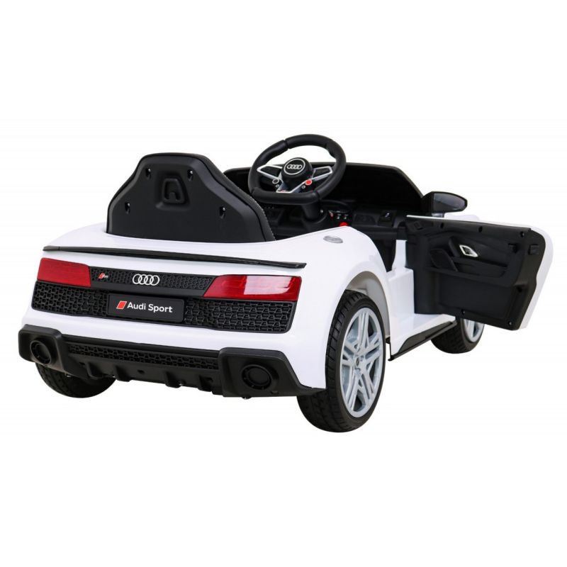 Audi R8 Performance 12 Volts blanc ibis, voiture électrique pour