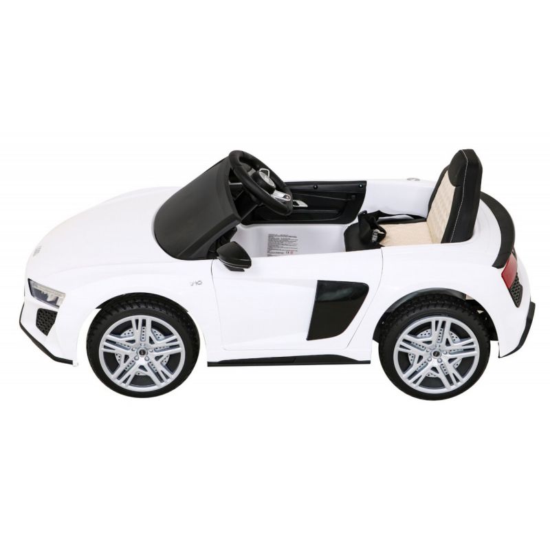 Audi R8 Performance 12 Volts blanc ibis, voiture électrique pour