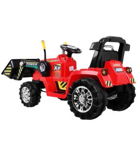 Tracteur Pelleteuse 12 Volts Rouge