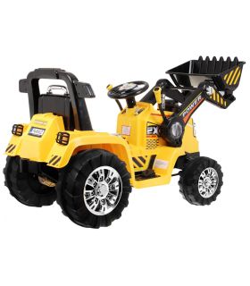 Tracteur Pelleteuse 12 Volts Jaune