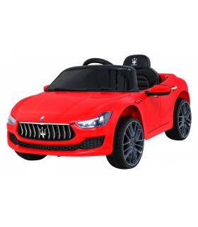 Maserati Ghibli Rouge électrique pour enfant, supercar électrique pour enfant - Pack Luxe