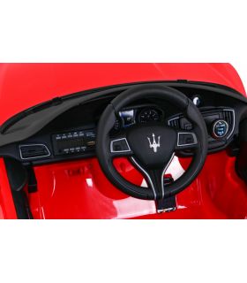 Maserati Ghibli Rouge électrique pour enfant, supercar électrique pour enfant - Pack Luxe