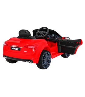 Maserati Ghibli Rouge électrique pour enfant, supercar électrique pour enfant - Pack Luxe