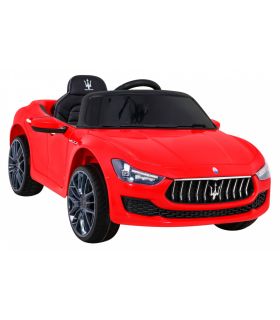 Maserati Ghibli Rouge électrique pour enfant, supercar électrique pour enfant - Pack Luxe