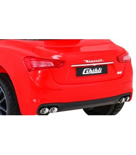 Maserati Ghibli Rouge électrique pour enfant, supercar électrique pour enfant - Pack Luxe