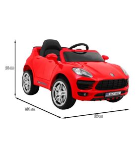 Voiture électrique 12V Style Cayenne S Rouge - Pack Evo