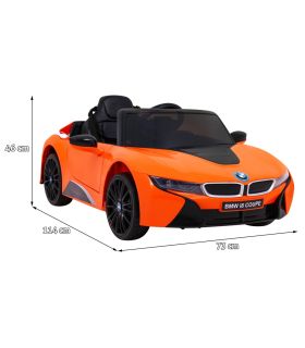 Voiture électrique 12V BMW I8 Orange - Pack Luxe