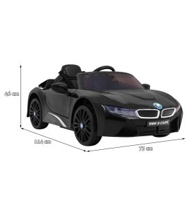 Voiture électrique 12V BMW I8 Noire - Pack Luxe