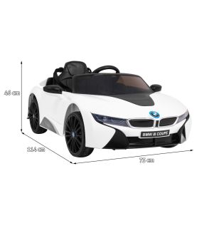 Voiture électrique 12V BMW I8 Blanche - Pack Luxe