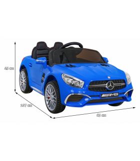Voiture électrique 12V Mercedes SL65 S Bleue - Pack Luxe