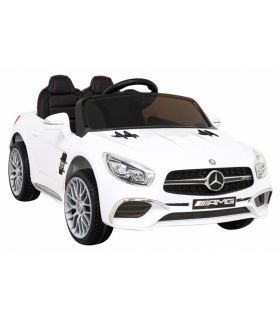 Voiture électrique 12V Mercedes SL65 S Blanche - Pack Luxe
