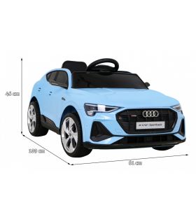 Voiture électrique 12V Audi E-Tron Sportback Bleue - Pack Luxe