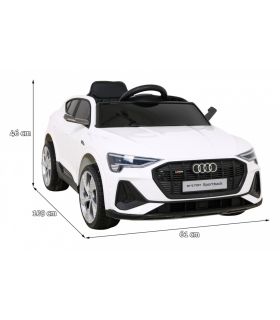 Voiture électrique 12V Audi E-Tron Sportback Blanche- Pack Luxe